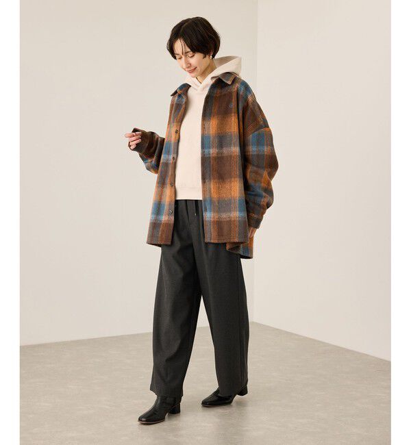 Rope&rsquo;Picnic「【BEVERLY HILLS POLO CLUB・WEB限定】シャギーチェックシャツ」|シャツ・ブラウス|