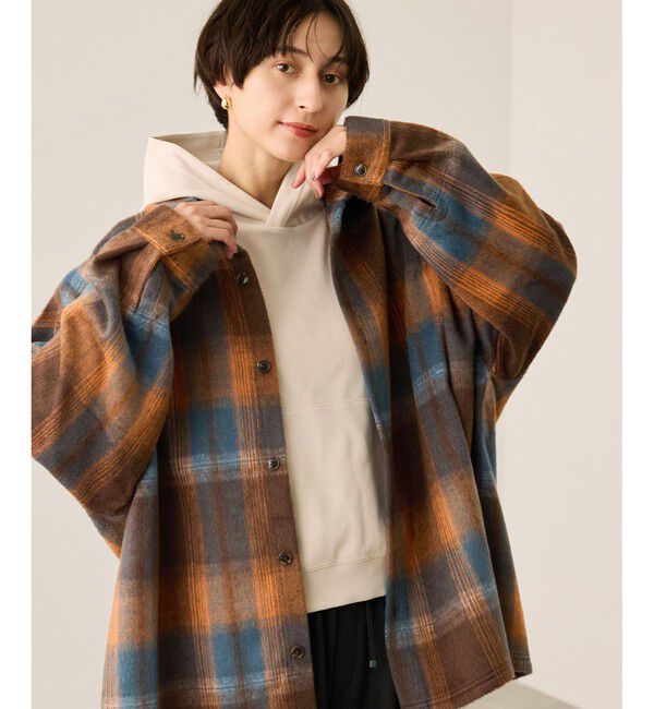 Rope&rsquo;Picnic「【BEVERLY HILLS POLO CLUB・WEB限定】シャギーチェックシャツ」|シャツ・ブラウス|