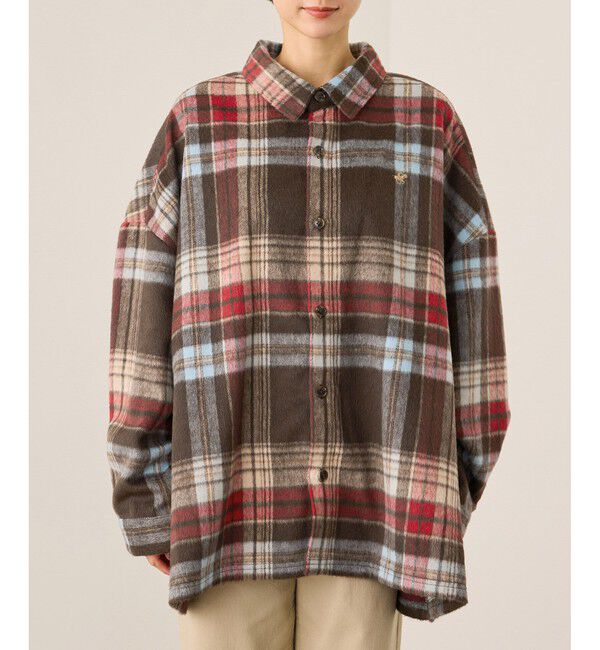 Rope&rsquo;Picnic「【BEVERLY HILLS POLO CLUB・WEB限定】シャギーチェックシャツ」|シャツ・ブラウス|