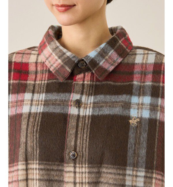 Rope&rsquo;Picnic「【BEVERLY HILLS POLO CLUB・WEB限定】シャギーチェックシャツ」|シャツ・ブラウス|