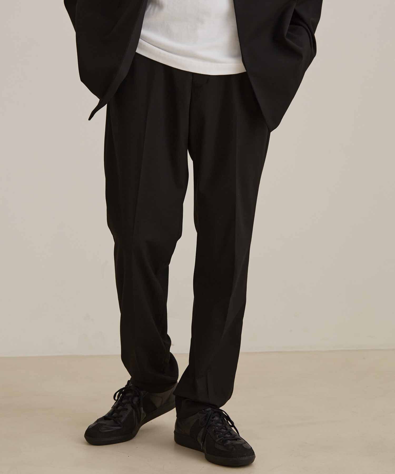 ADAM ET ROPE'「【Chambrer】スリムテーパード センタープレス スラックス / セットアップ対応」|スラックス|