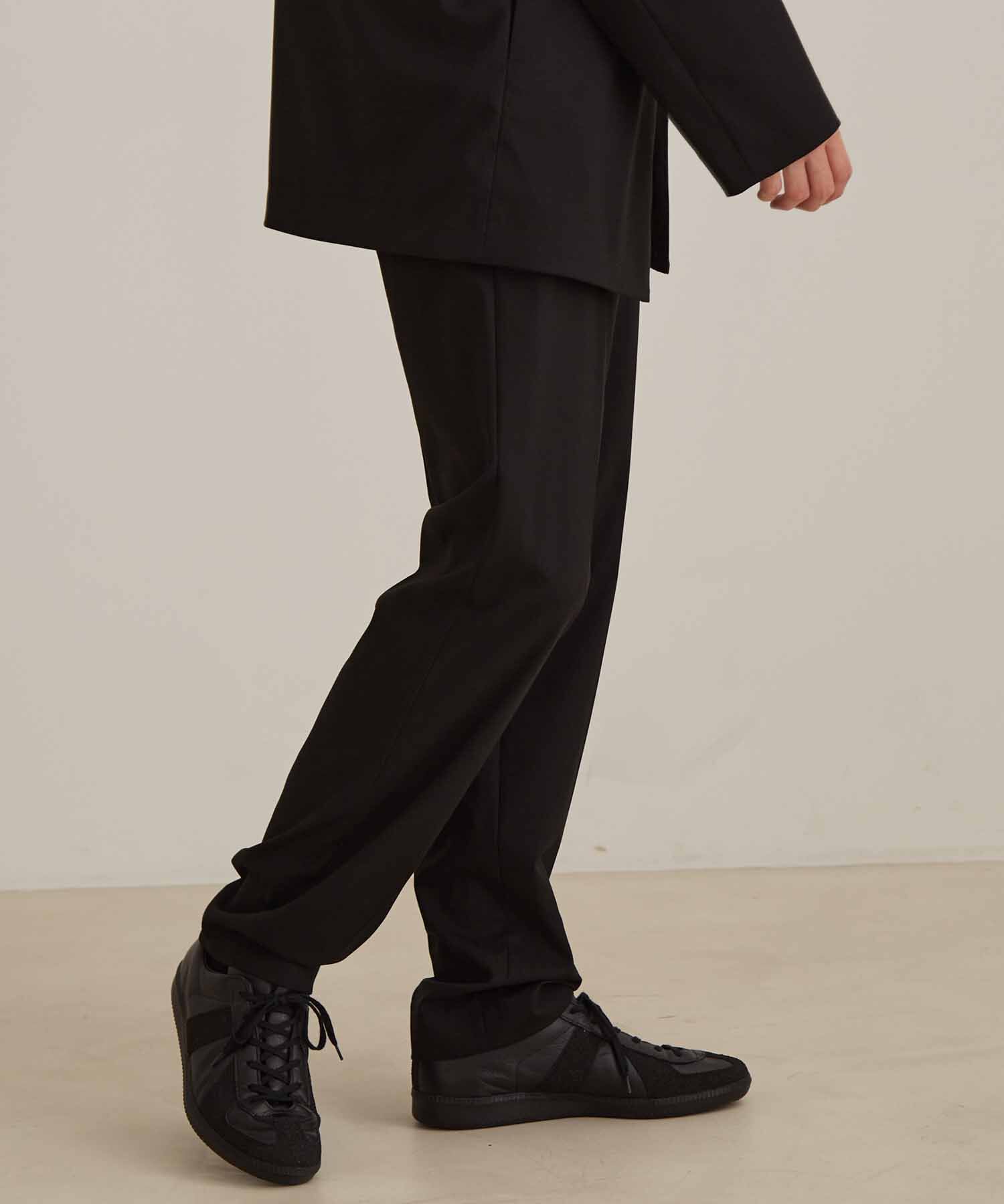 ADAM ET ROPE'「【Chambrer】スリムテーパード センタープレス スラックス / セットアップ対応」|スラックス|