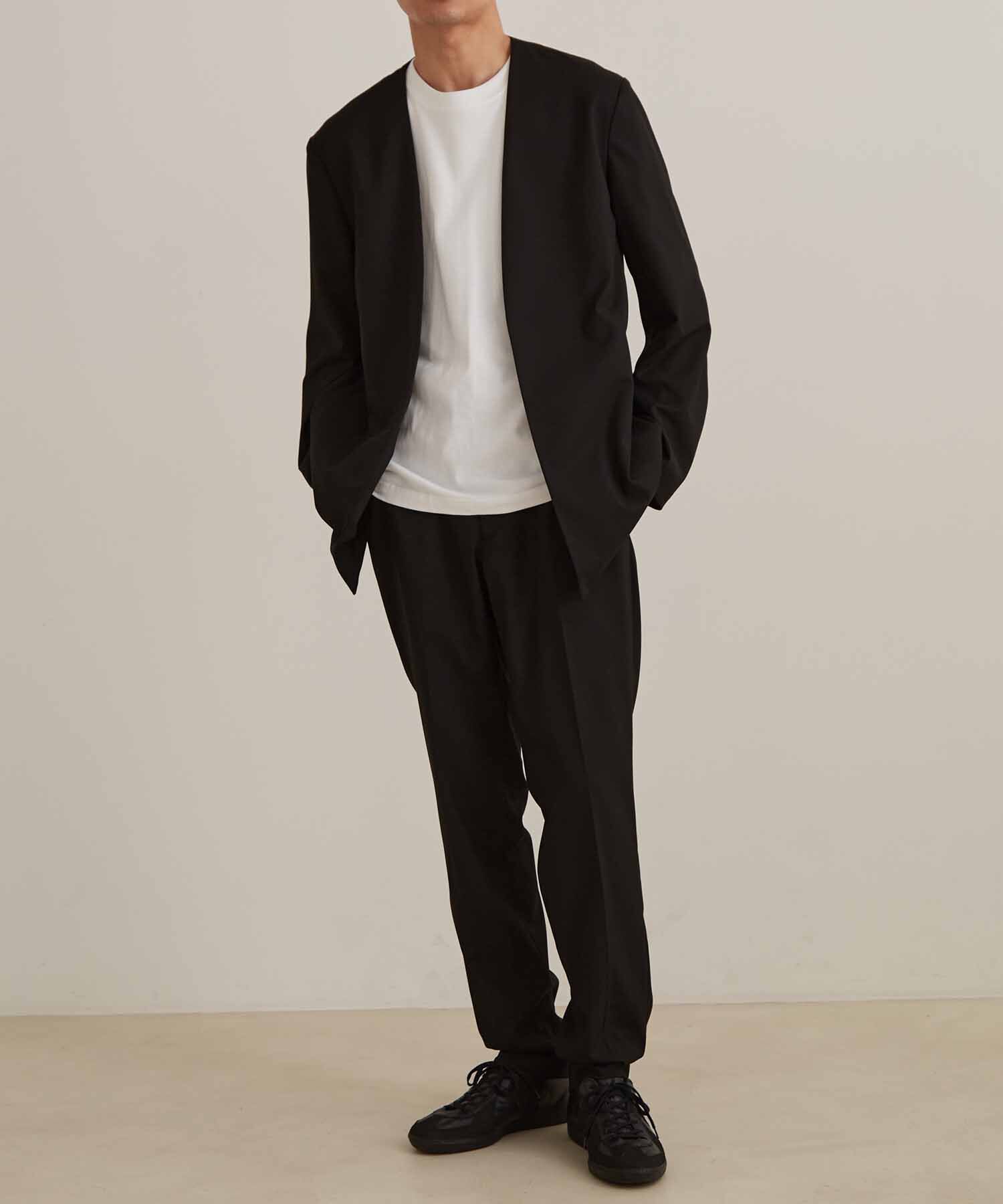 ADAM ET ROPE'「【Chambrer】スリムテーパード センタープレス スラックス / セットアップ対応」|スラックス|