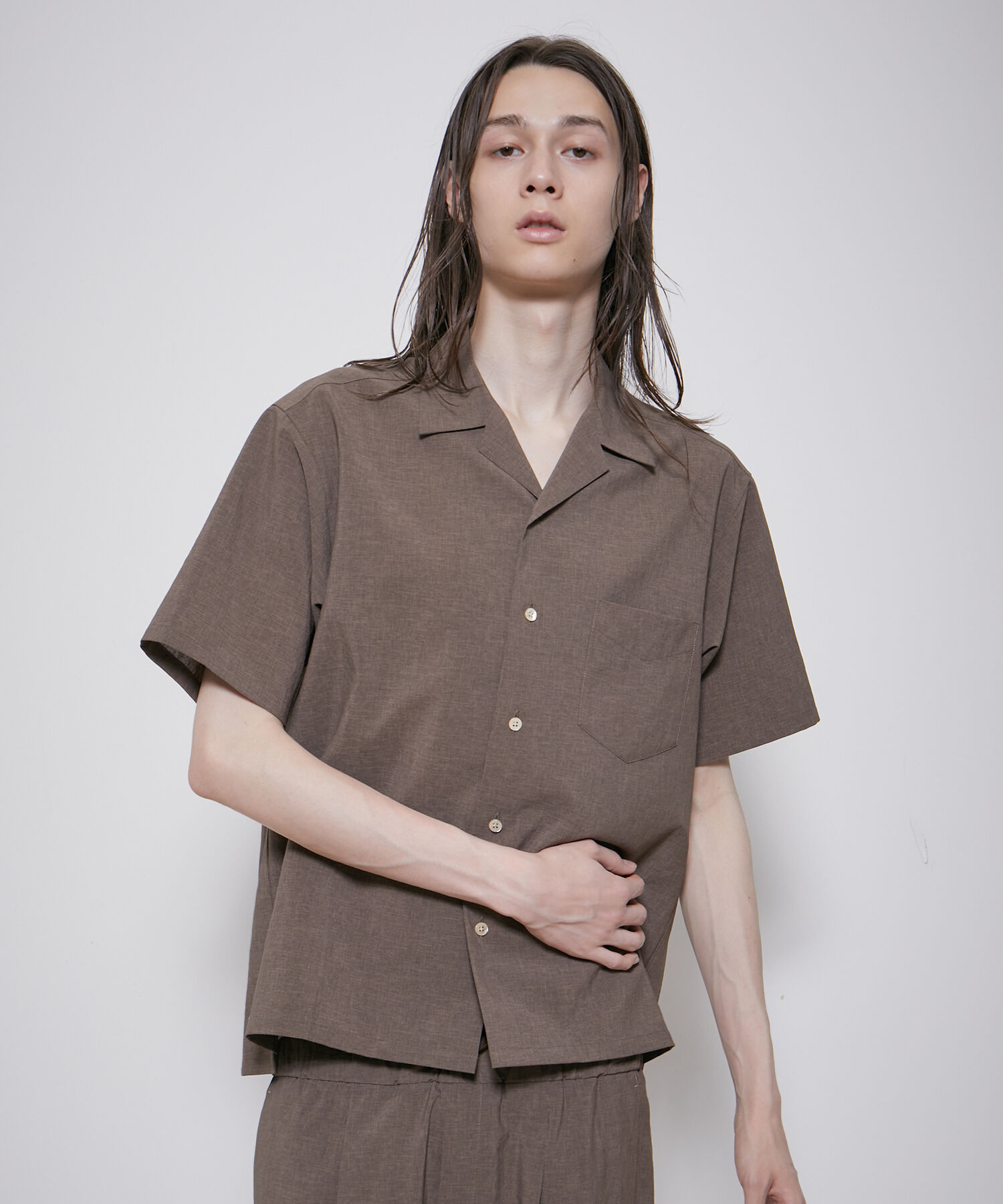 ADAM ET ROPE'「2点セット【RIRANCHA / リランチェ】セットアップ / オープンカラーシャツ&イージーパンツ / イージーケア 」|スーツ|