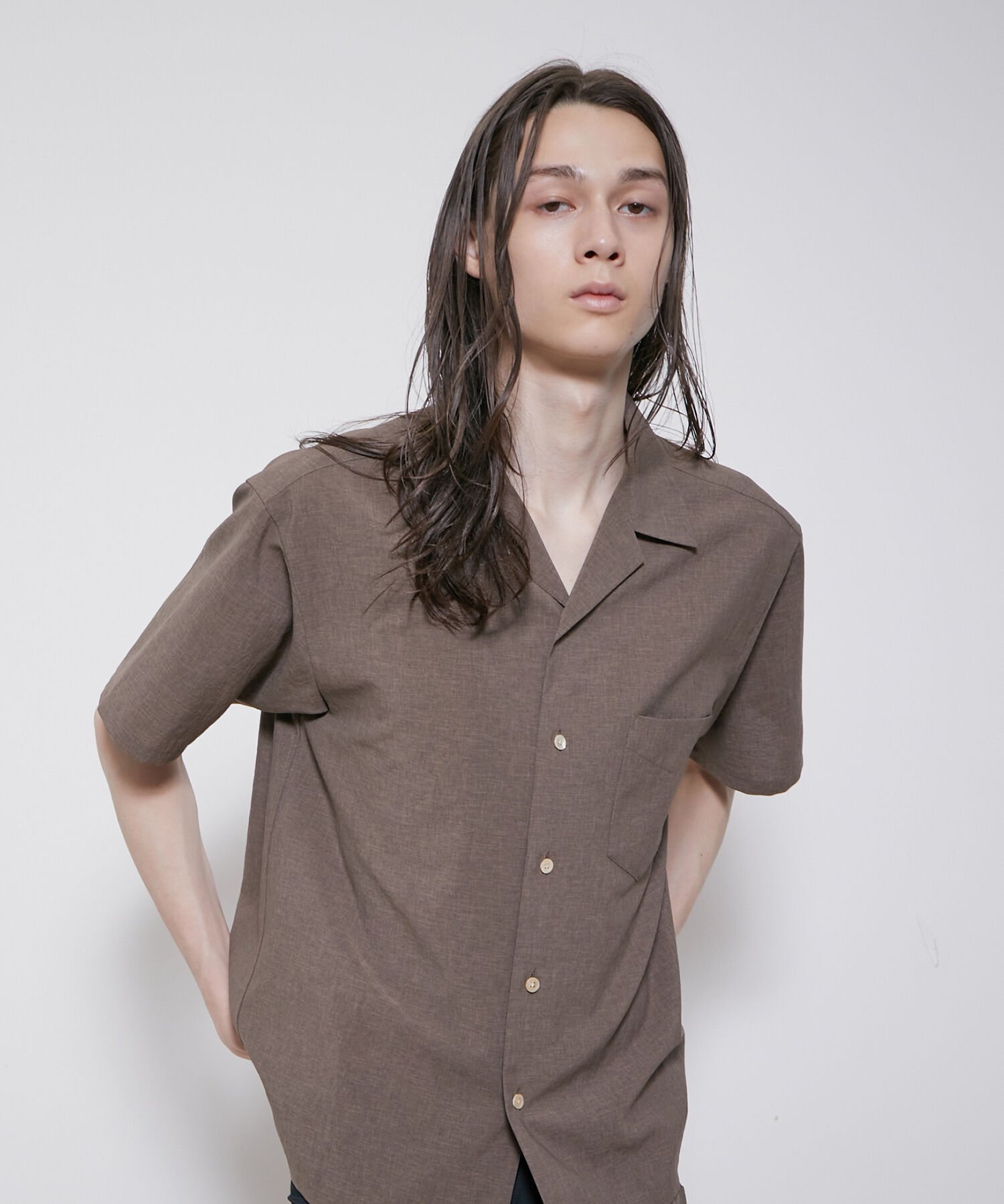 ADAM ET ROPE'「2点セット【RIRANCHA / リランチェ】セットアップ / オープンカラーシャツ&イージーパンツ / イージーケア 」|スーツ|