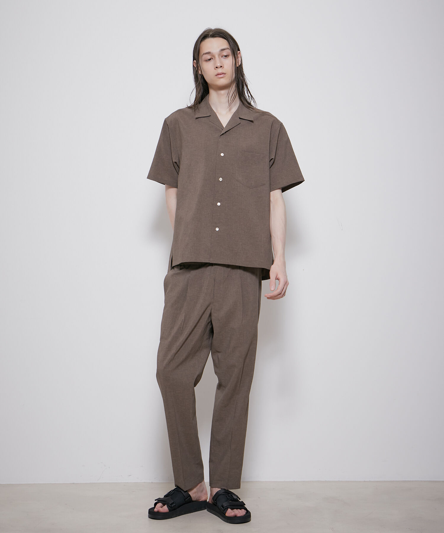 ADAM ET ROPE'「2点セット【RIRANCHA / リランチェ】セットアップ / オープンカラーシャツ&イージーパンツ / イージーケア 」|スーツ|