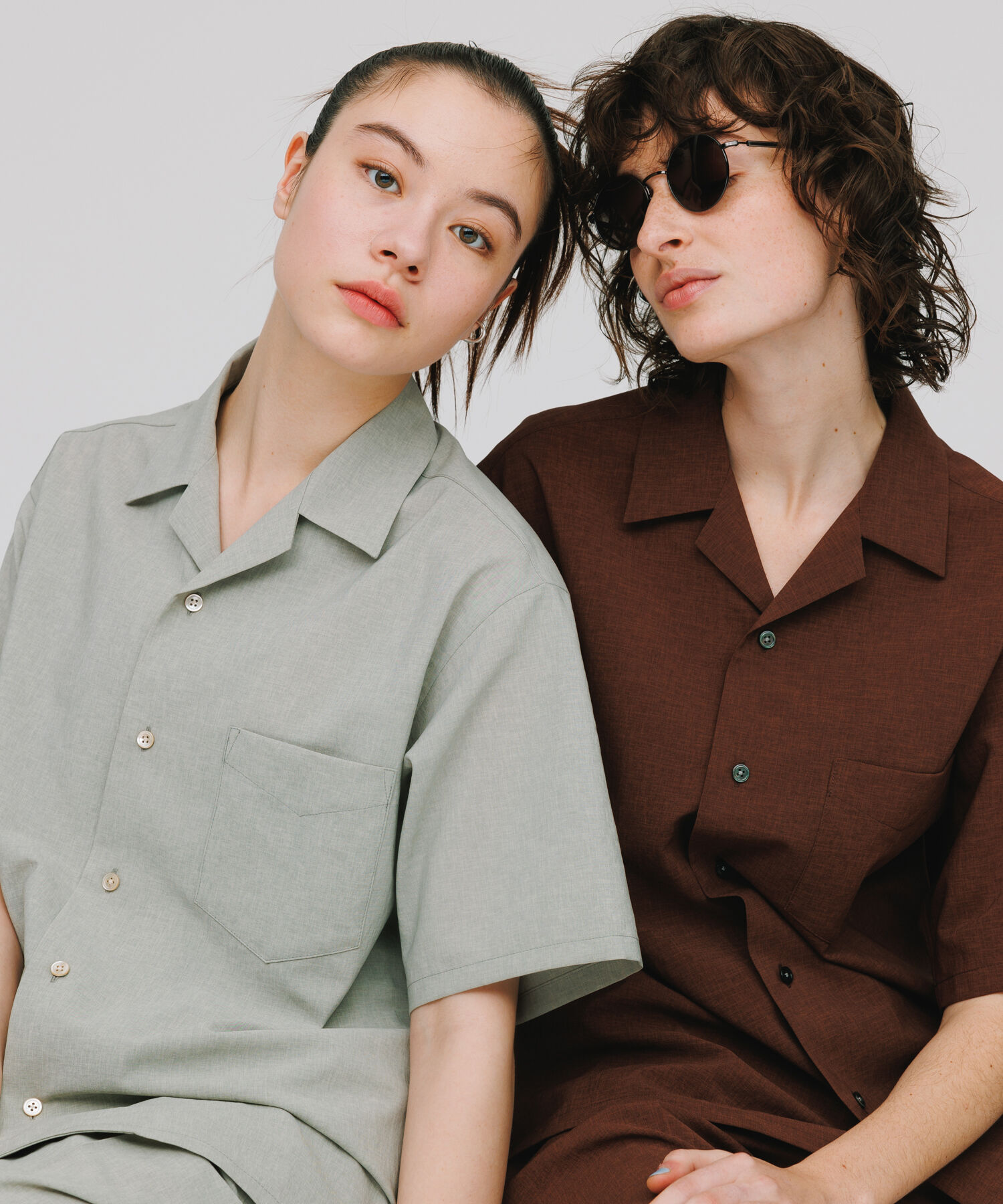 ADAM ET ROPE'「2点セット【RIRANCHA / リランチェ】セットアップ / オープンカラーシャツ&イージーパンツ / イージーケア 」|スーツ|