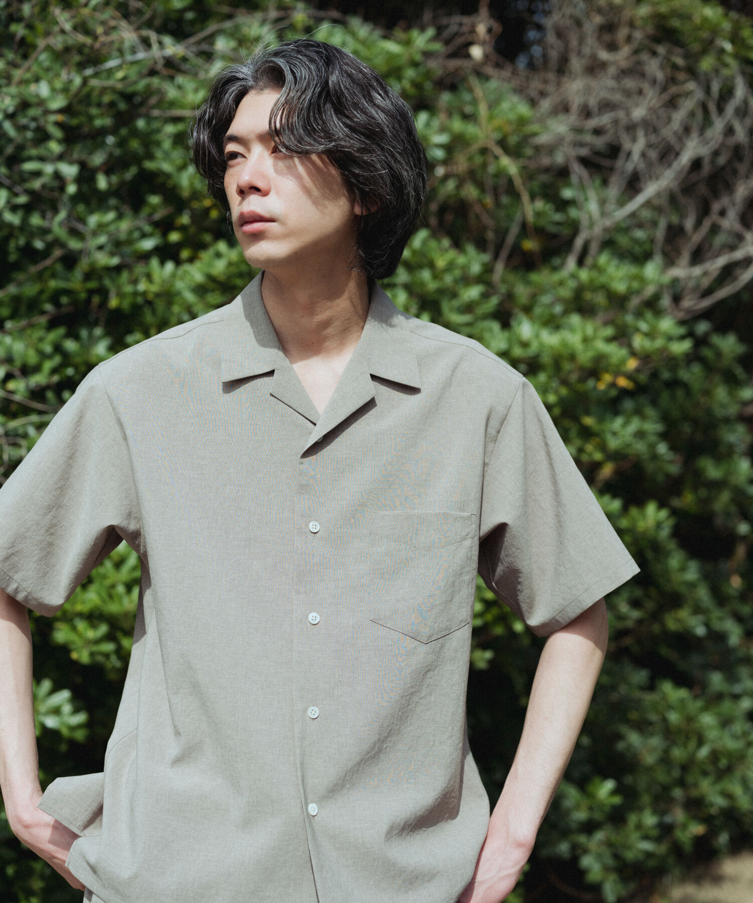 ADAM ET ROPE'「2点セット【RIRANCHA / リランチェ】セットアップ / オープンカラーシャツ&イージーパンツ / イージーケア 」|スーツ|