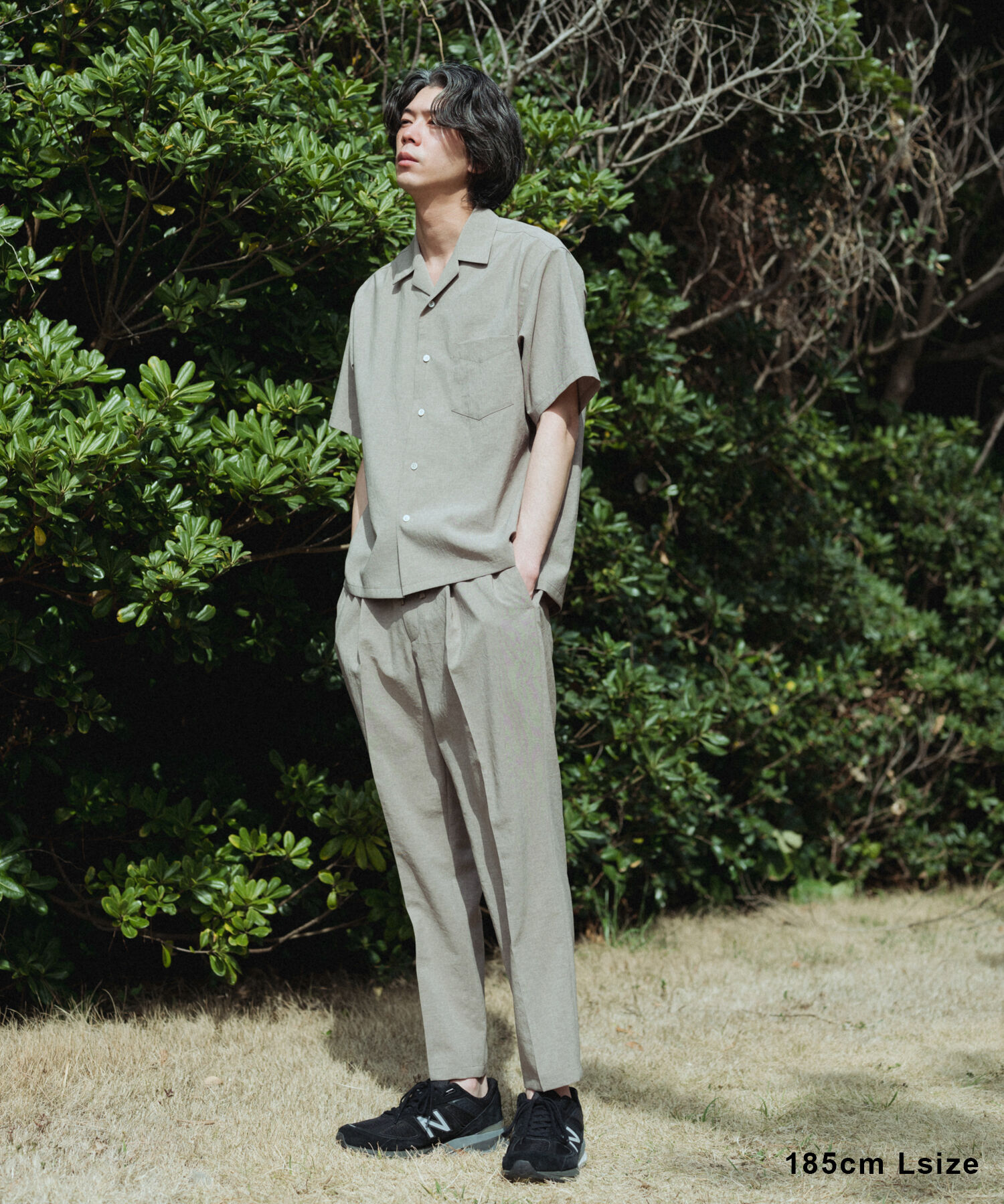 ADAM ET ROPE'「2点セット【RIRANCHA / リランチェ】セットアップ / オープンカラーシャツ&イージーパンツ / イージーケア 」|スーツ|