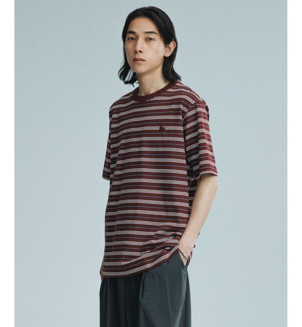 ADAM ET ROPE'「【LACOSTE for ADAM ET ROPE'】別注 MULTI BORDER TEE」|Tシャツ・カットソー|