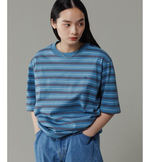ADAM ET ROPE'「【LACOSTE for ADAM ET ROPE'】別注 MULTI BORDER TEE」|Tシャツ・カットソー|