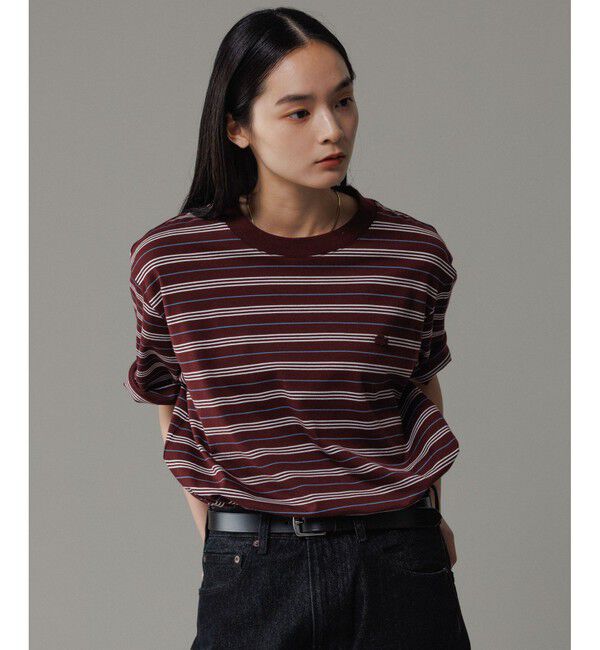 ADAM ET ROPE'「【LACOSTE for ADAM ET ROPE'】別注 MULTI BORDER TEE」|Tシャツ・カットソー|