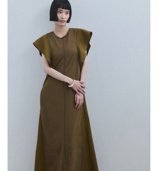 ADAM ET ROPE'「【WEB限定】セミフレアワンピース」|ワンピース|ブラウン系(22)