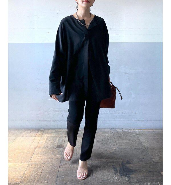 ADAM ET ROPE'「リネン2WAYブラウス」|シャツ・ブラウス|