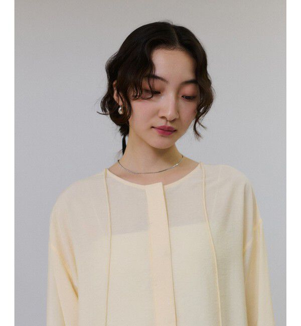 ADAM ET ROPE'「リネン2WAYブラウス」|シャツ・ブラウス|