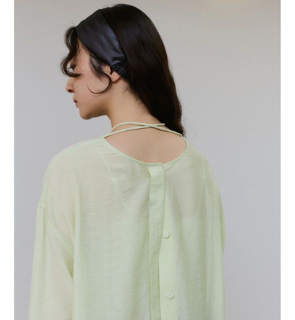 ADAM ET ROPE'「リネン2WAYブラウス」|シャツ・ブラウス|