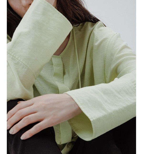 ADAM ET ROPE'「リネン2WAYブラウス」|シャツ・ブラウス|