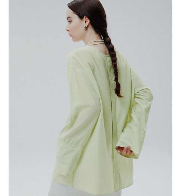 ADAM ET ROPE'「リネン2WAYブラウス」|シャツ・ブラウス|