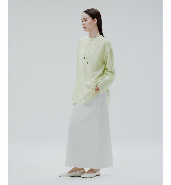 ADAM ET ROPE'「リネン2WAYブラウス」|シャツ・ブラウス|