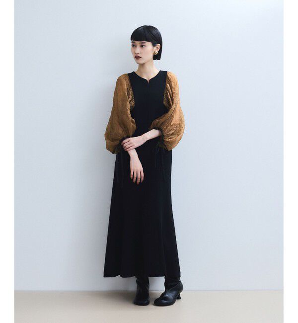 ADAM ET ROPE'「シアースリーブコンビドレス」|ドレス|