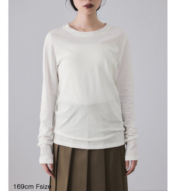 ADAM ET ROPE'「【EMOELLE】サイドシームレスロンT」|Tシャツ・カットソー|
