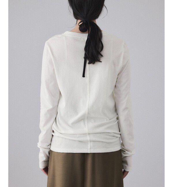 ADAM ET ROPE'「【EMOELLE】サイドシームレスロンT」|Tシャツ・カットソー|