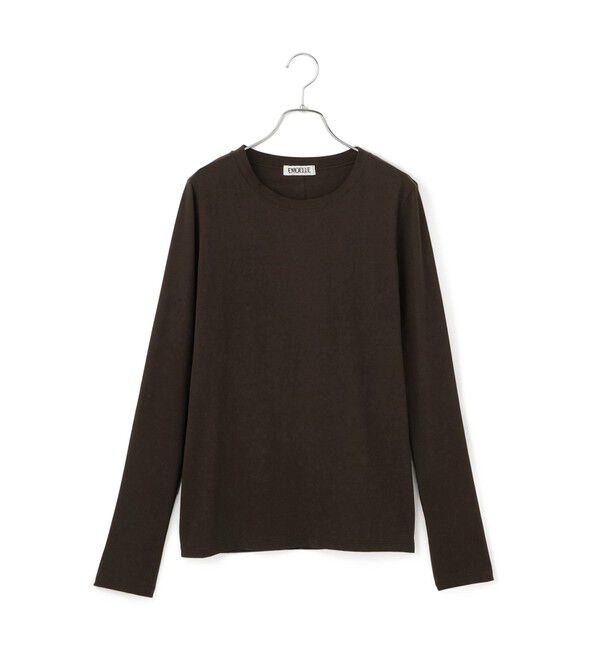 ADAM ET ROPE'「【EMOELLE】サイドシームレスロンT」|Tシャツ・カットソー|