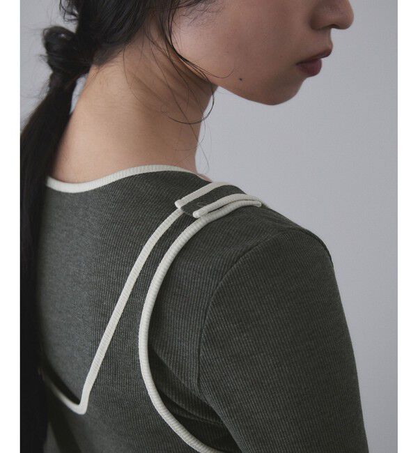 ADAM ET ROPE'「【サステナブル】タンクレイヤードトップス」|Tシャツ・カットソー|