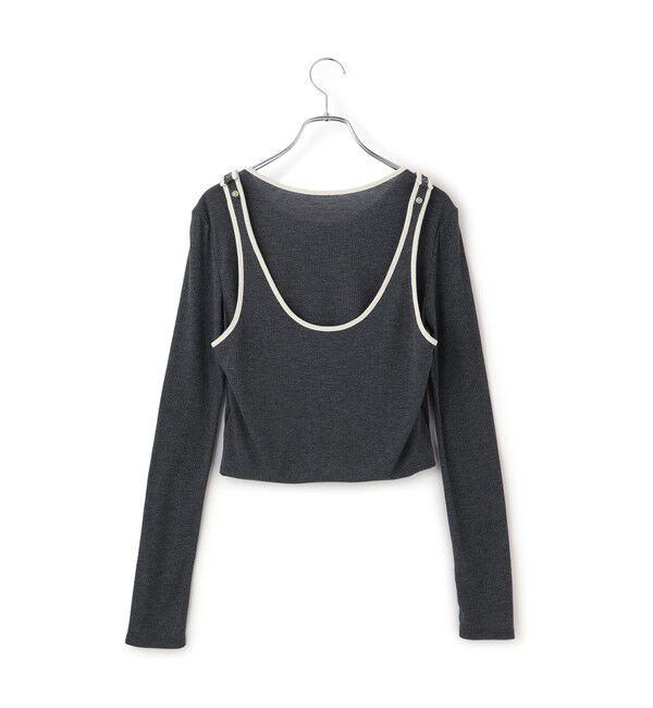 ADAM ET ROPE'「【サステナブル】タンクレイヤードトップス」|Tシャツ・カットソー|