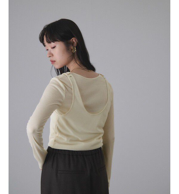 ADAM ET ROPE'「【サステナブル】タンクレイヤードトップス」|Tシャツ・カットソー|