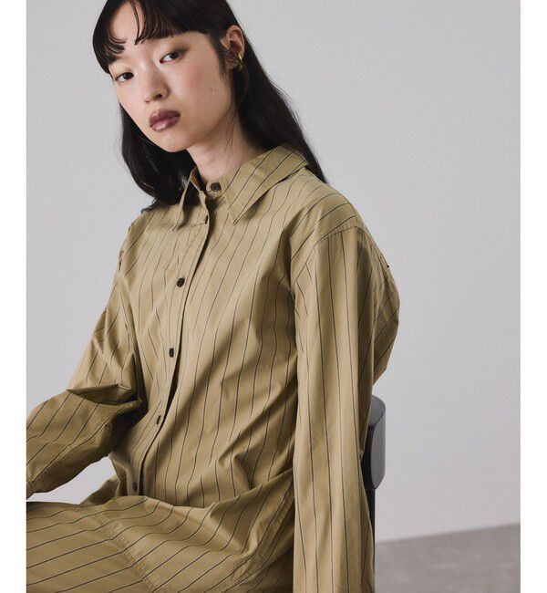 ADAM ET ROPE'「フレアーシャツワンピース」|ワンピース|