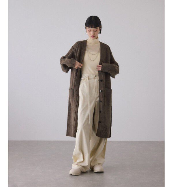 ADAM ET ROPE'「チェーンコンビカーディガンワンピース」|ワンピース|