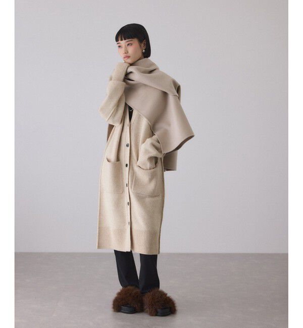 ADAM ET ROPE'「チェーンコンビカーディガンワンピース」|ワンピース|