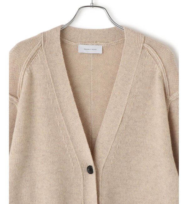 ADAM ET ROPE'「チェーンコンビカーディガンワンピース」|ワンピース|