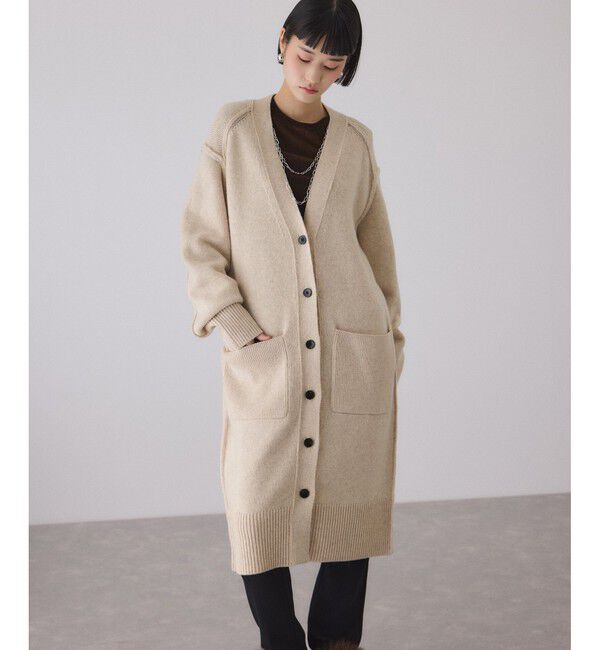 ADAM ET ROPE'「チェーンコンビカーディガンワンピース」|ワンピース|