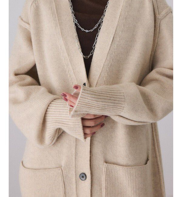 ADAM ET ROPE'「チェーンコンビカーディガンワンピース」|ワンピース|