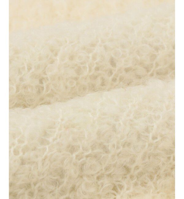 ADAM ET ROPE'「モヘヤウールニットカーディガンブルゾン」|カーディガン|