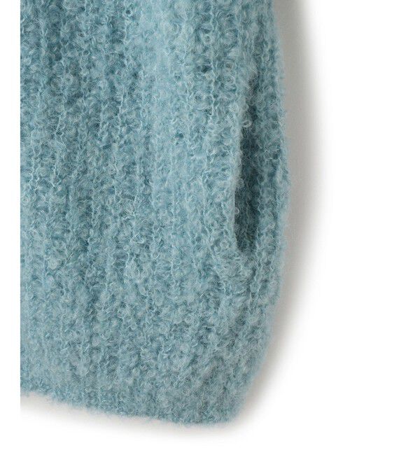 ADAM ET ROPE'「モヘヤウールニットカーディガンブルゾン」|カーディガン|