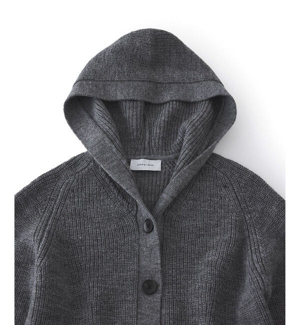 ADAM ET ROPE'「イタリアンウールフーディーカーディガン」|カーディガン|