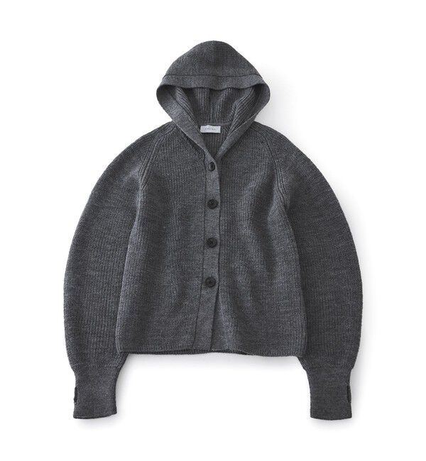 ADAM ET ROPE'「イタリアンウールフーディーカーディガン」|カーディガン|