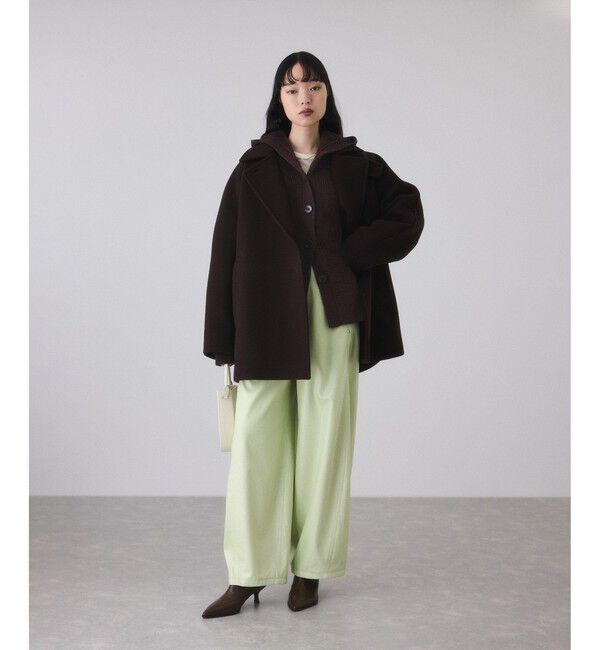 ADAM ET ROPE'「イタリアンウールフーディーカーディガン」|カーディガン|