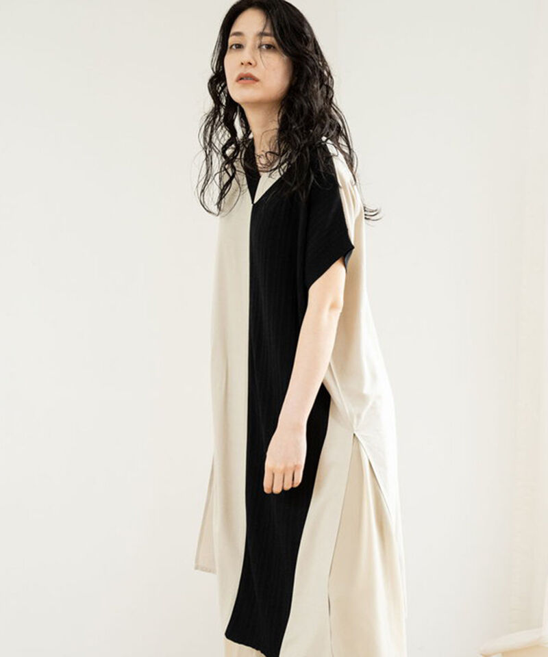  「2WAY切替ロングブラウス」|シャツ・ブラウス|L.BEIGE