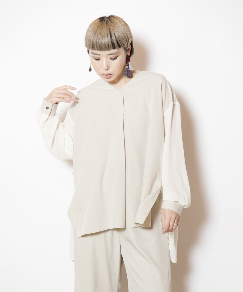  「バックプリーツブラウス」|シャツ・ブラウス|