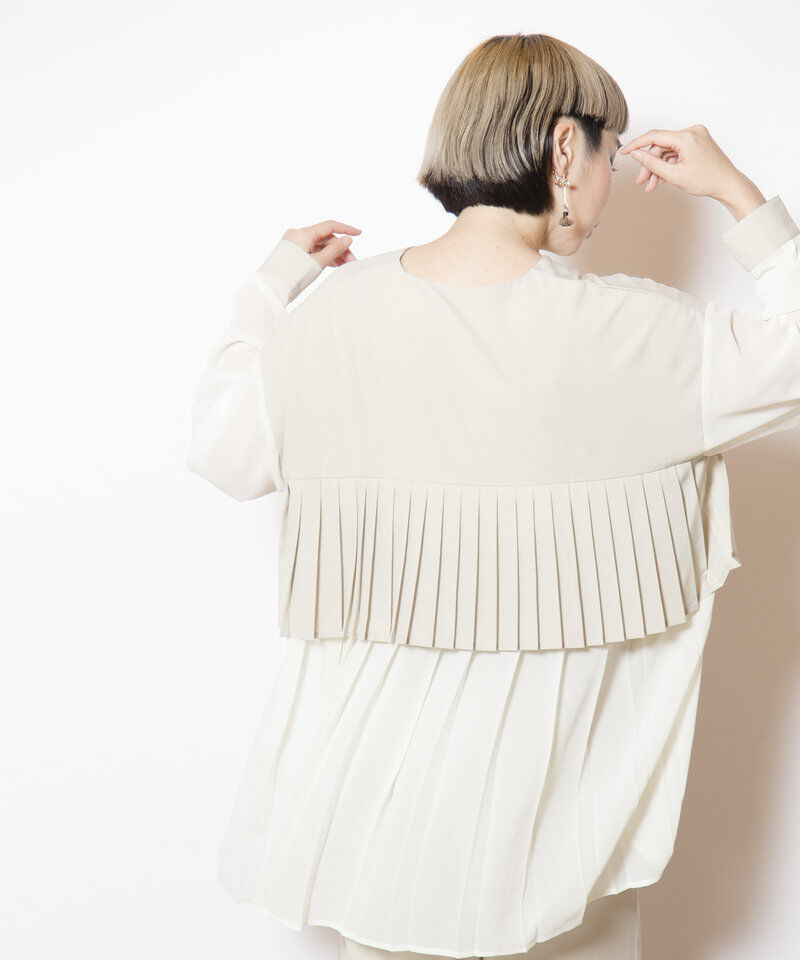  「バックプリーツブラウス」|シャツ・ブラウス|