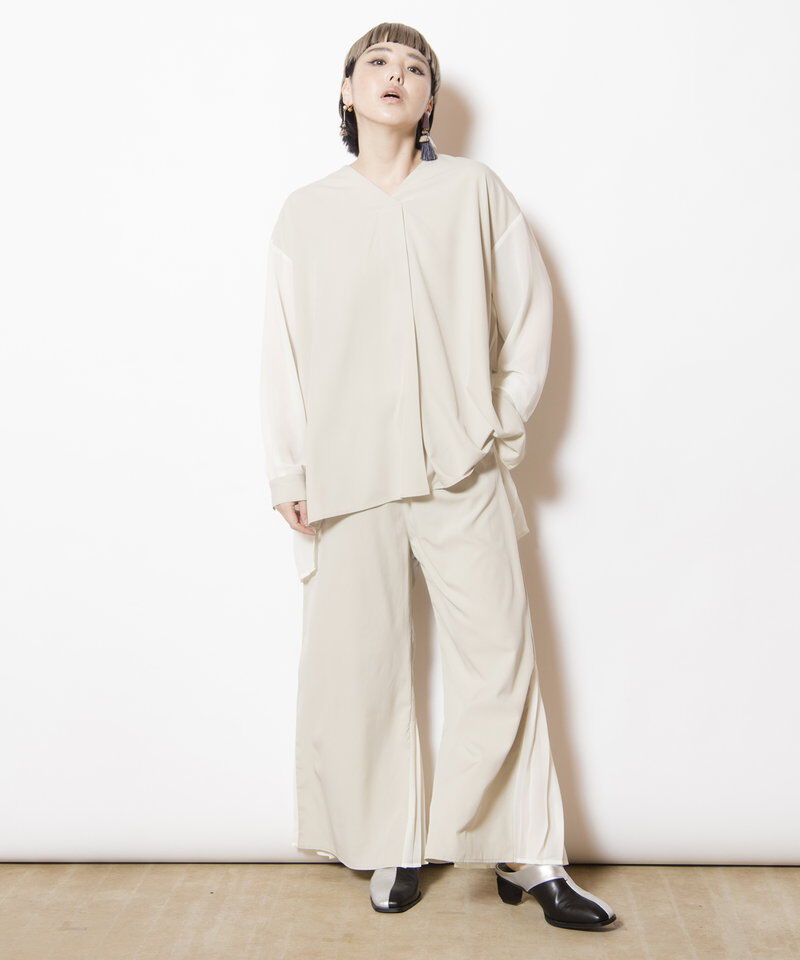  「バックプリーツブラウス」|シャツ・ブラウス|