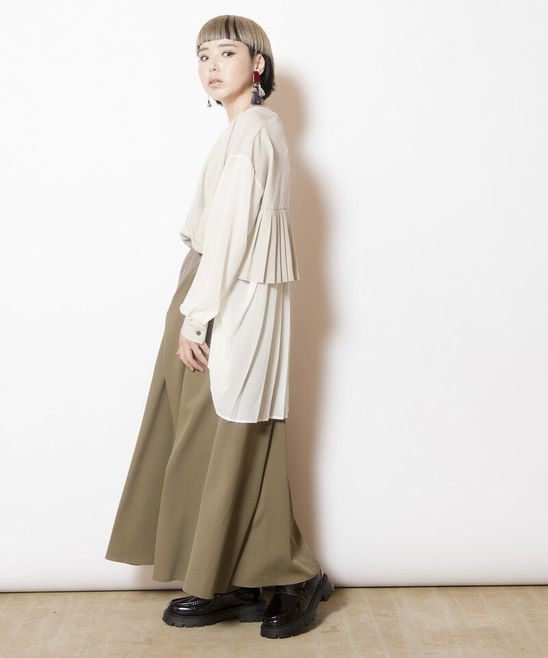  「バックプリーツブラウス」|シャツ・ブラウス|