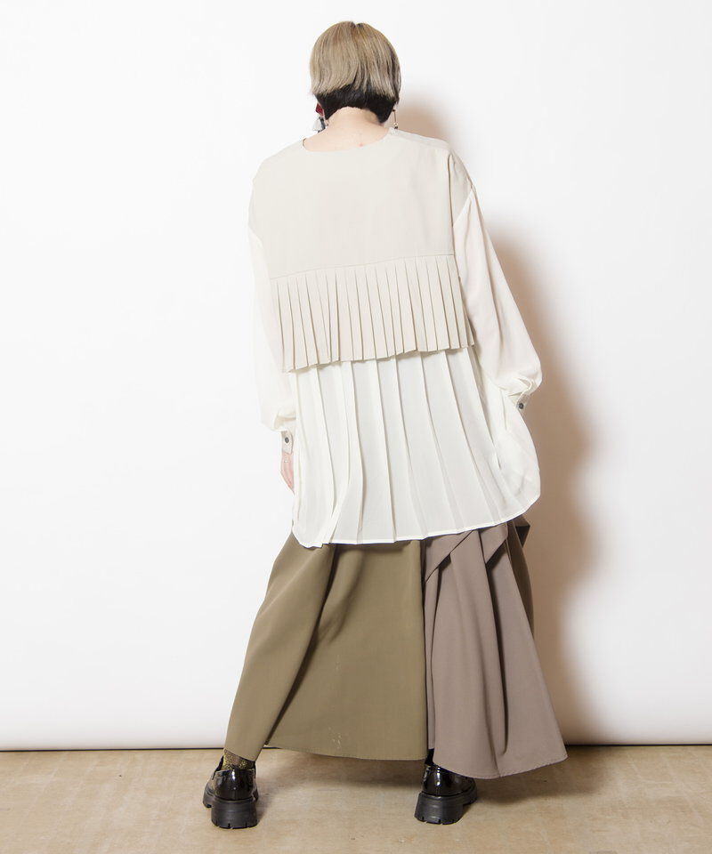  「バックプリーツブラウス」|シャツ・ブラウス|