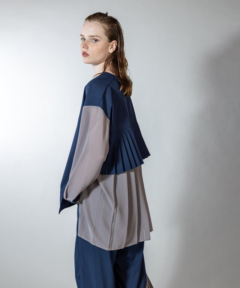  「バックプリーツブラウス」|シャツ・ブラウス|