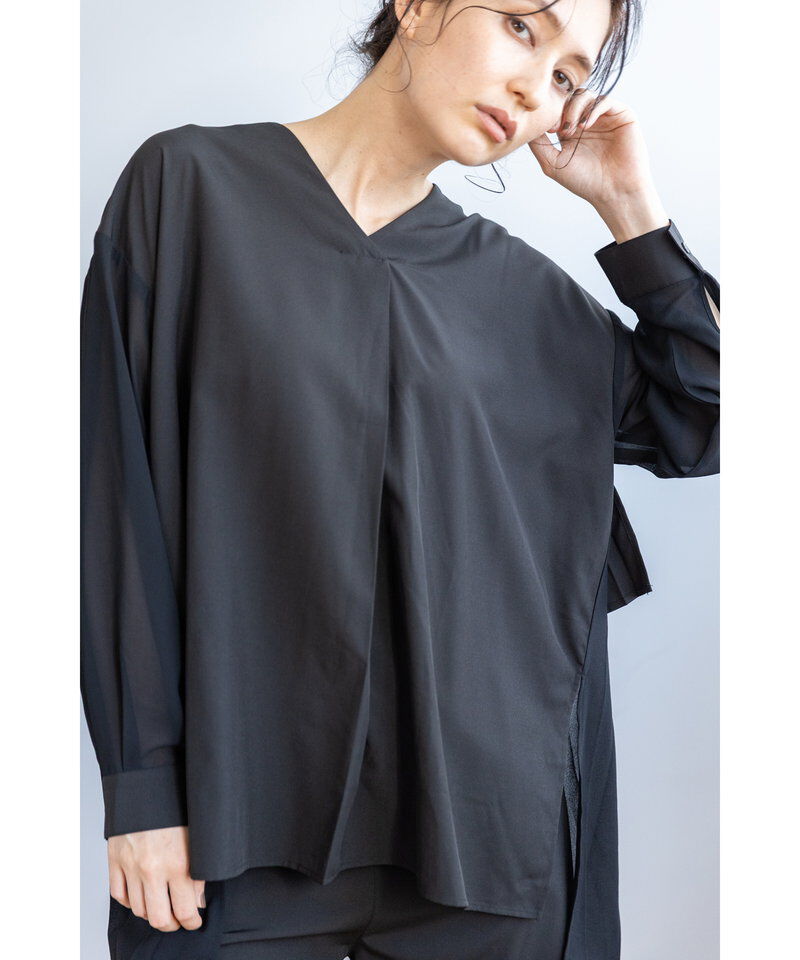  「バックプリーツブラウス」|シャツ・ブラウス|