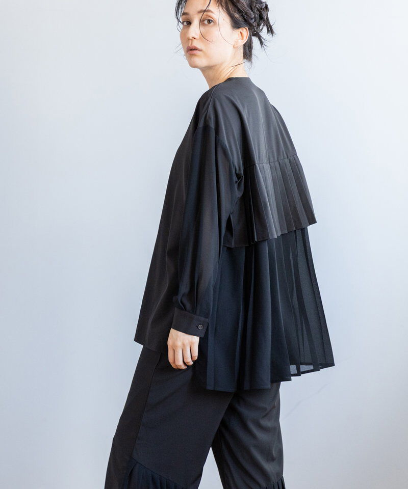  「バックプリーツブラウス」|シャツ・ブラウス|